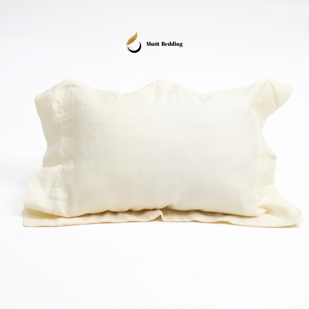 Gối nằm (ruột + vỏ) cho bé sơ sinh, trẻ em chất liệu Cotton/Tencel Size 25x35cm Mướt Bedding