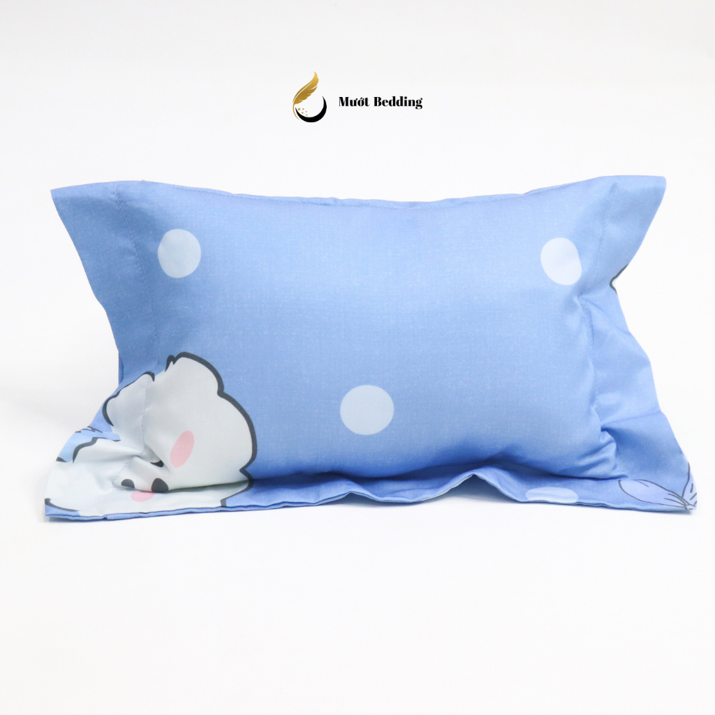 Gối nằm (ruột + vỏ) cho bé sơ sinh, trẻ em chất liệu Cotton/Tencel Size 25x35cm Mướt Bedding
