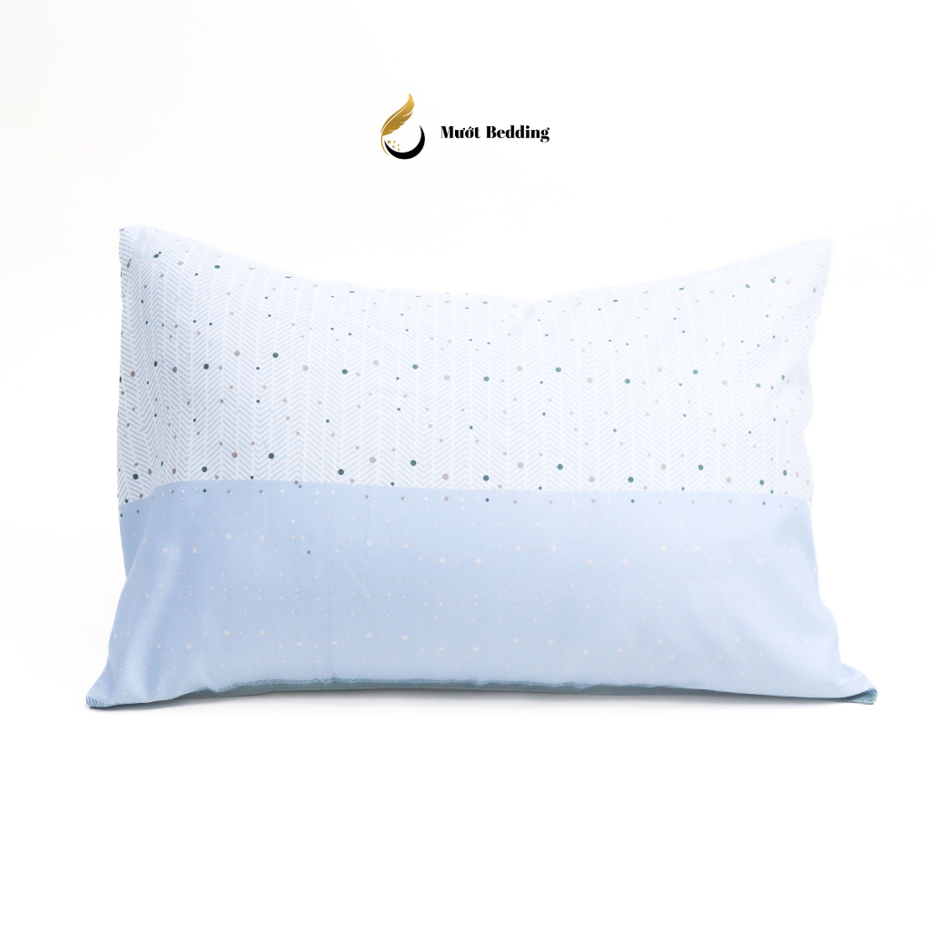 Vỏ gối Cotton 100% cao cấp nhiều họa tiết Mướt bedding Size 50x70 cm mềm mại, thấm hút tốt, áo gối dạng lồng bền đẹp