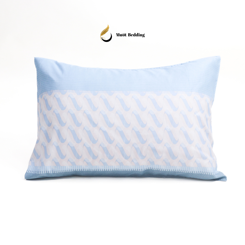 Vỏ gối Cotton 100% cao cấp nhiều họa tiết Mướt bedding Size 50x70 cm mềm mại, thấm hút tốt, áo gối dạng lồng bền đẹp