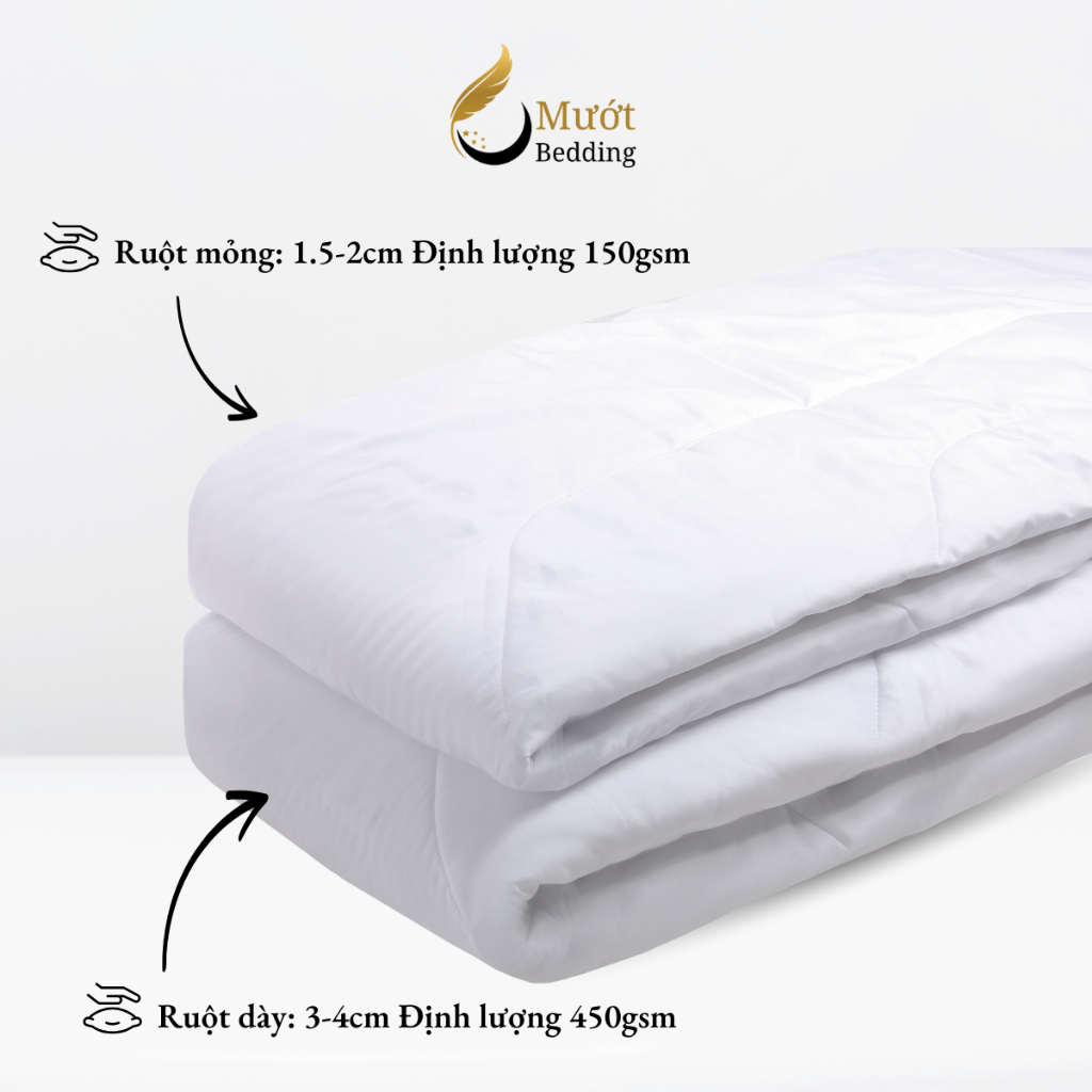 Ruột chăn bông Microfiber Mướt bedding ruột mền có đầy đủ size 2mx2m2 1m6x2m chất liệu gòn tấm êm ái