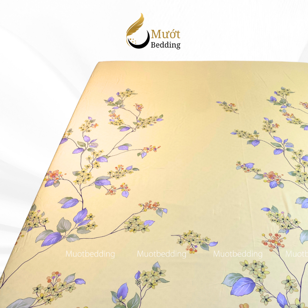 Ga giường lẻ Lụa Tencel Mướt bedding cao cấp đầy đủ size bo chun, chất liệu cao cấp, mềm, thoáng mát