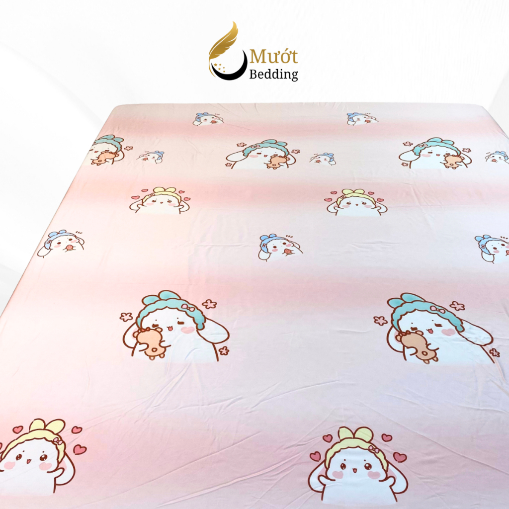 Ga giường lẻ Lụa Tencel Mướt bedding cao cấp đầy đủ size bo chun, chất liệu cao cấp, mềm, thoáng mát