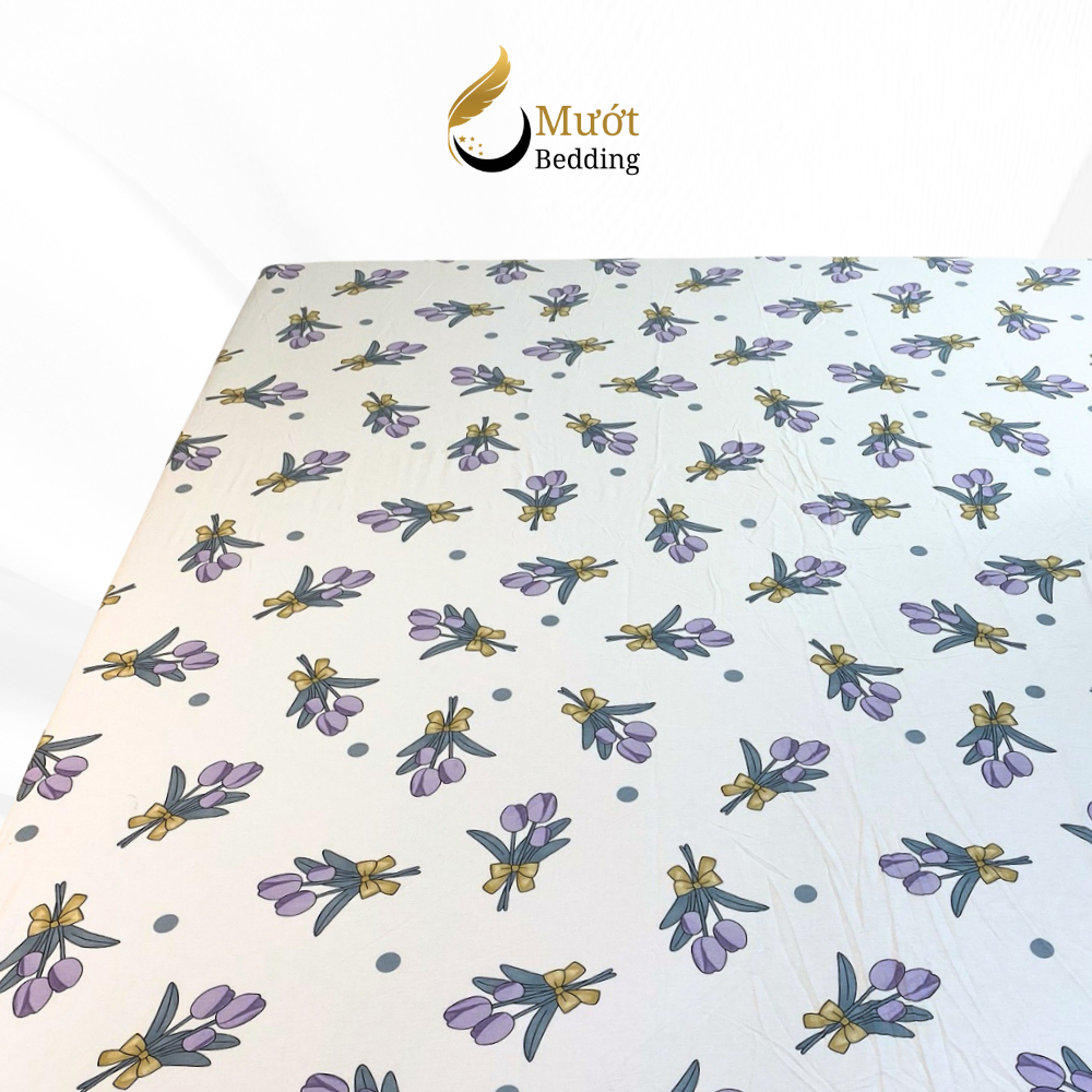 Ga giường lẻ Lụa Tencel Mướt bedding cao cấp đầy đủ size bo chun, chất liệu cao cấp, mềm, thoáng mát