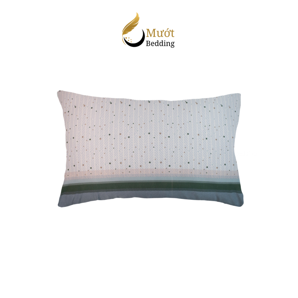 Vỏ gối Cotton 100% cao cấp nhiều họa tiết Mướt bedding Size 50x70 cm mềm mại, thấm hút tốt, áo gối dạng lồng bền đẹp