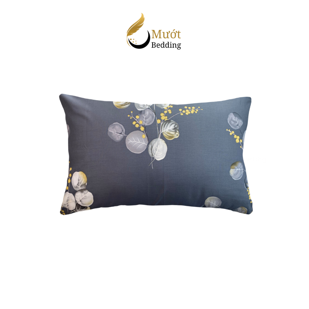 Vỏ gối Cotton 100% cao cấp nhiều họa tiết Mướt bedding Size 50x70 cm mềm mại, thấm hút tốt, áo gối dạng lồng bền đẹp