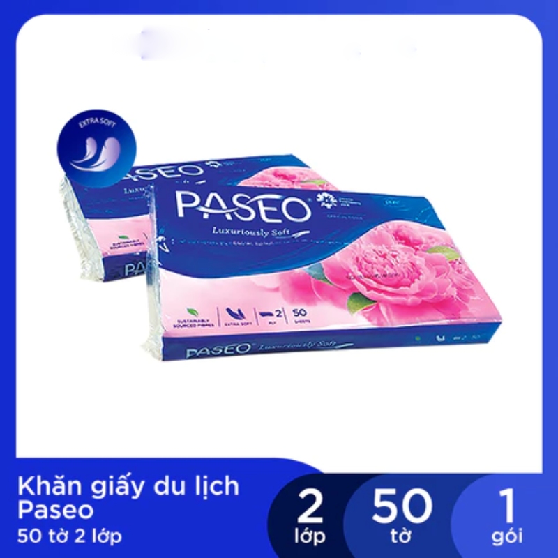 1 Gói Khăn Giấy 2 Lớp 50 Tờ Paseo 4