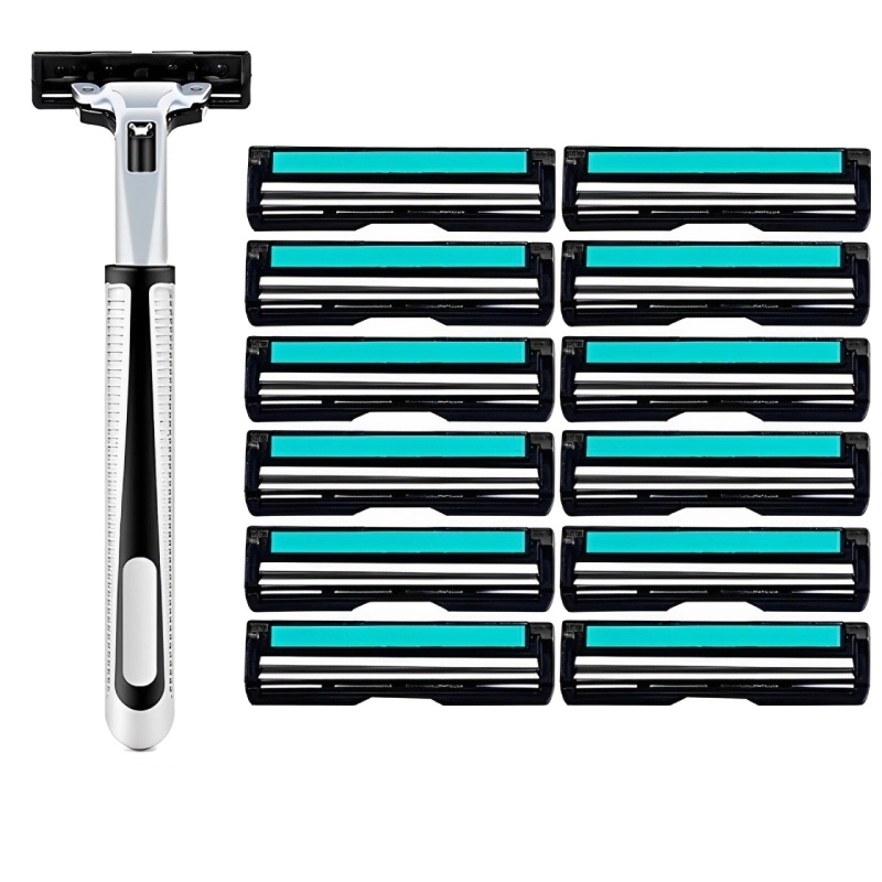 BỘ DAO CẠO RÂU TẶNG KÈM 12 LƯỠI 5