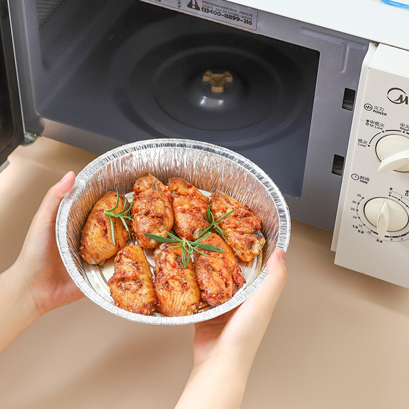 1C giấy bạc 22cm lớn cho nồi chiên, vĩ nướng 4