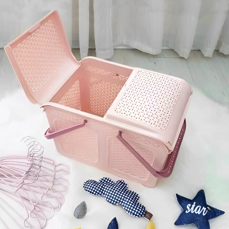 Việt Nhật Mã 2604 Làn nắp mây, giỏ đựng đồ 2 nắp 4