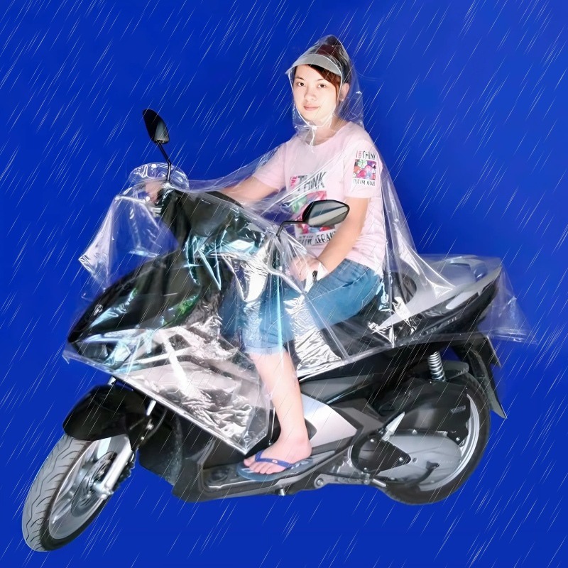 Áo Mưa Cánh Dơi Trùm Trong 1 Đầu 5