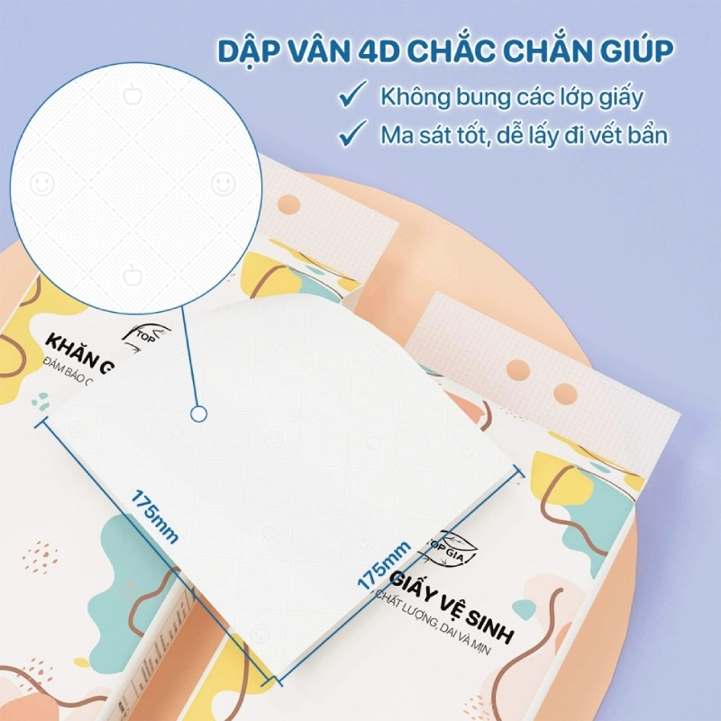 Bịch Khăn giấy treo tường loại rút Topgia 7