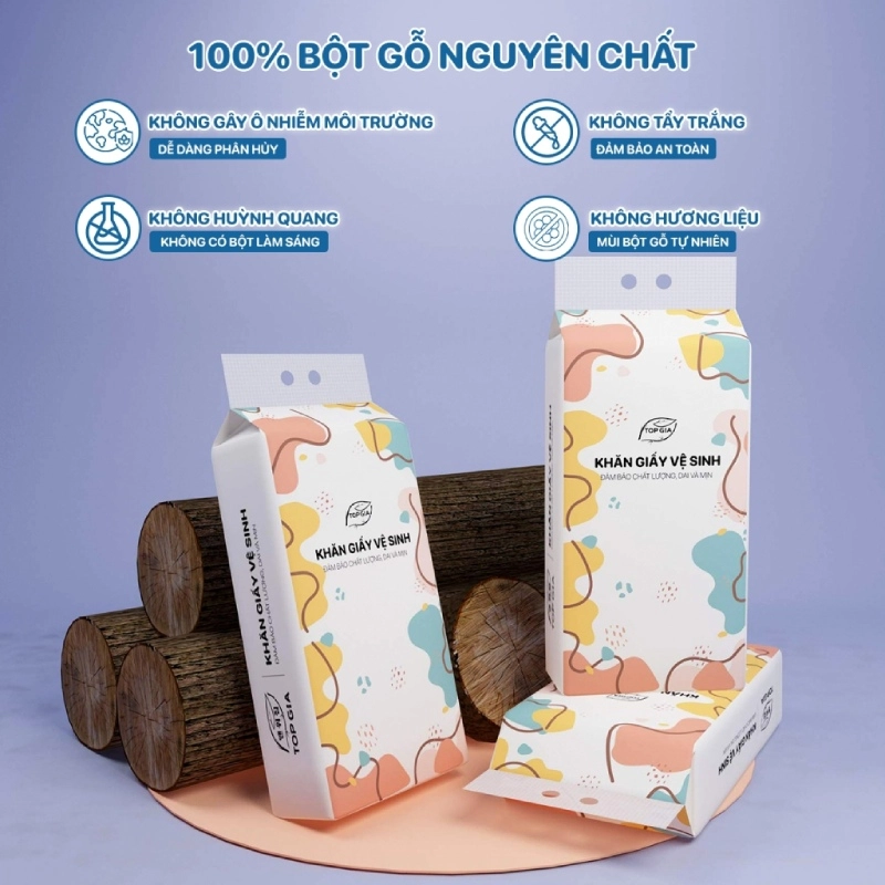 Bịch Khăn giấy treo tường loại rút Topgia 6