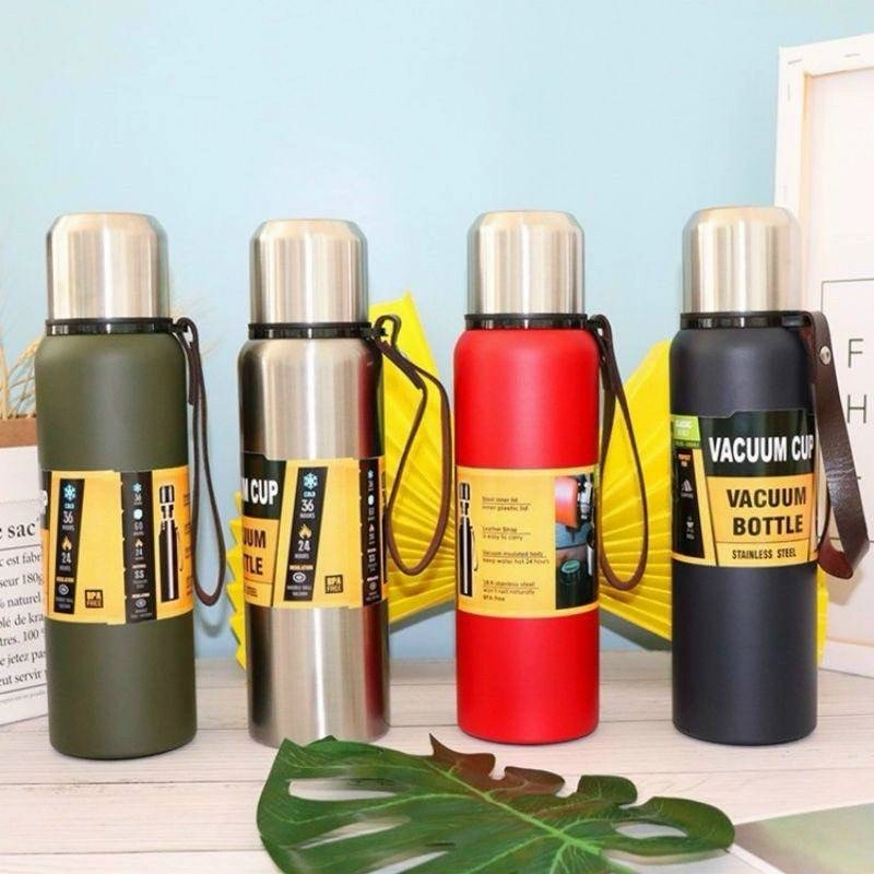 Bình Giữ Nhiệt Double Wall Nắp Bạc 1000ML 4