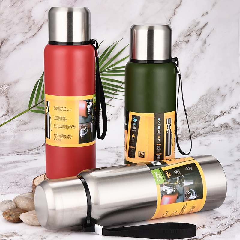 Bình Giữ Nhiệt Double Wall Nắp Bạc 1000ML 5