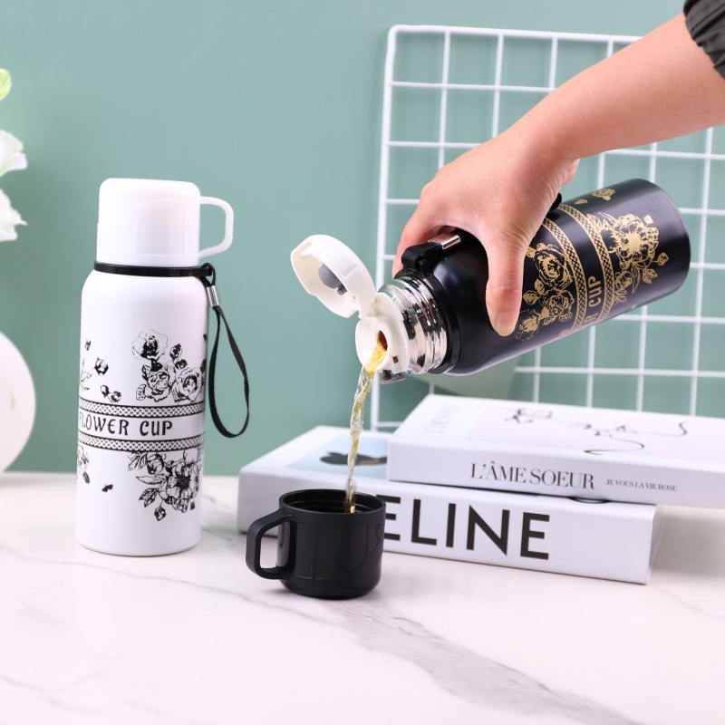 Bình Giữ Nhiệt Flower Cup Kèm Cốc 800ML 5