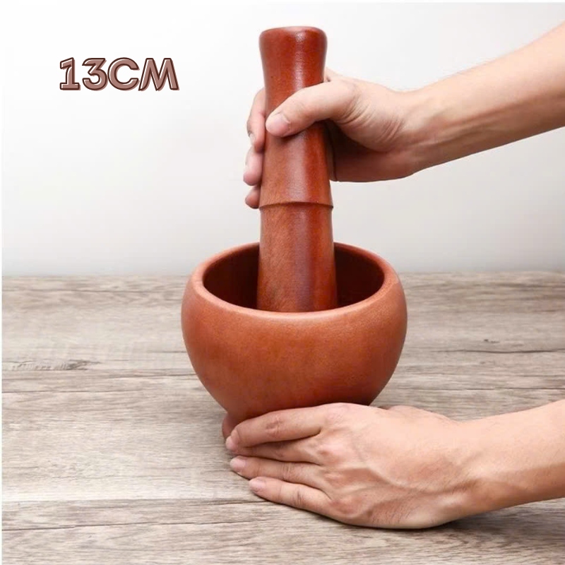 Bộ Chày Cối Gỗ Size 13CM 5