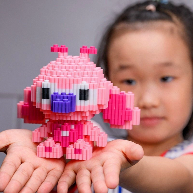 Bộ đồ chơi Lego nhỏ 3D xếp hình nhân vật hoạt hình dễ thương 4