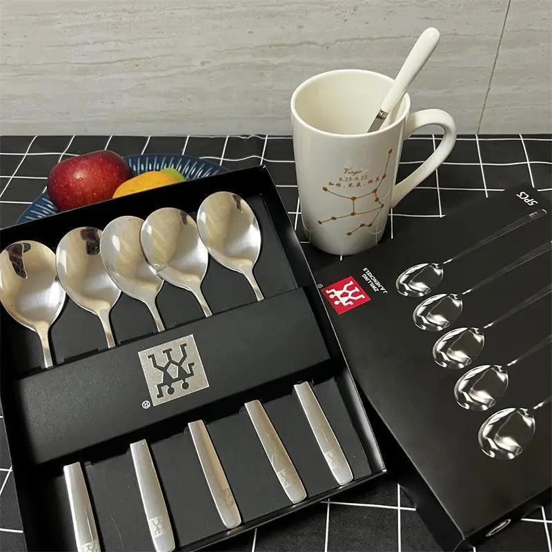 Bộ thìa, muỗng Zwilling 5 chiếc chính hãng Sang Trọng, Cao Cấp fullbox 4