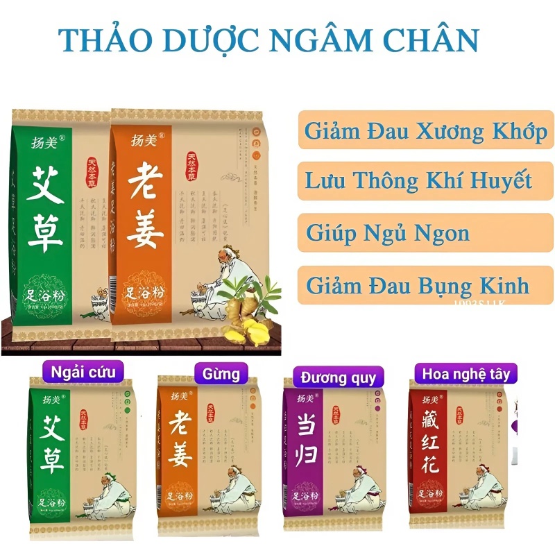 Bột Thảo Dược Ngâm Chân Túi Lọc Đông Y 5