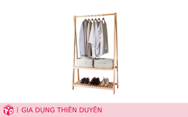 Cách chọn mua kệ gỗ - Kệ gỗ 15: Kệ Treo Quần Áo A2 (Kệ 2 Tầng Chữ A)