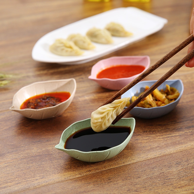 Chén Đựng Gia Vị Lúa Mạch Hình Lá 5