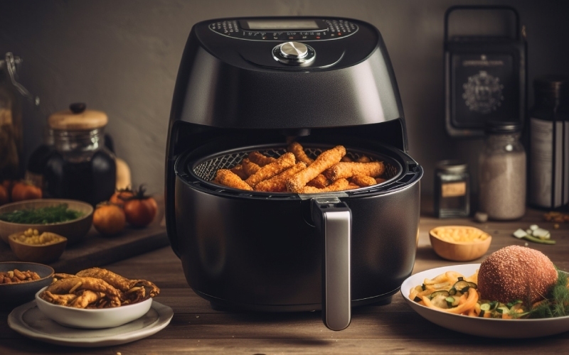 Kinh nghiệm mua nồi chiên không dầu - Thực phẩm từ nồi chiên không dầu có lượng calo thấp hơn