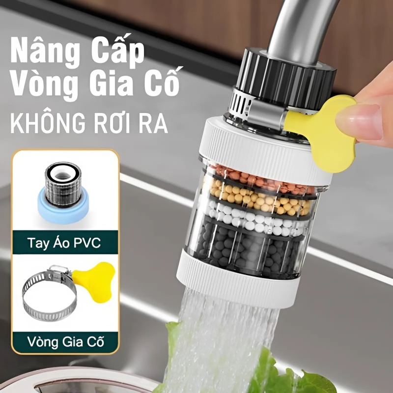 Đầu Vòi Lọc Nước 6 Tầng Hình Trụ 4