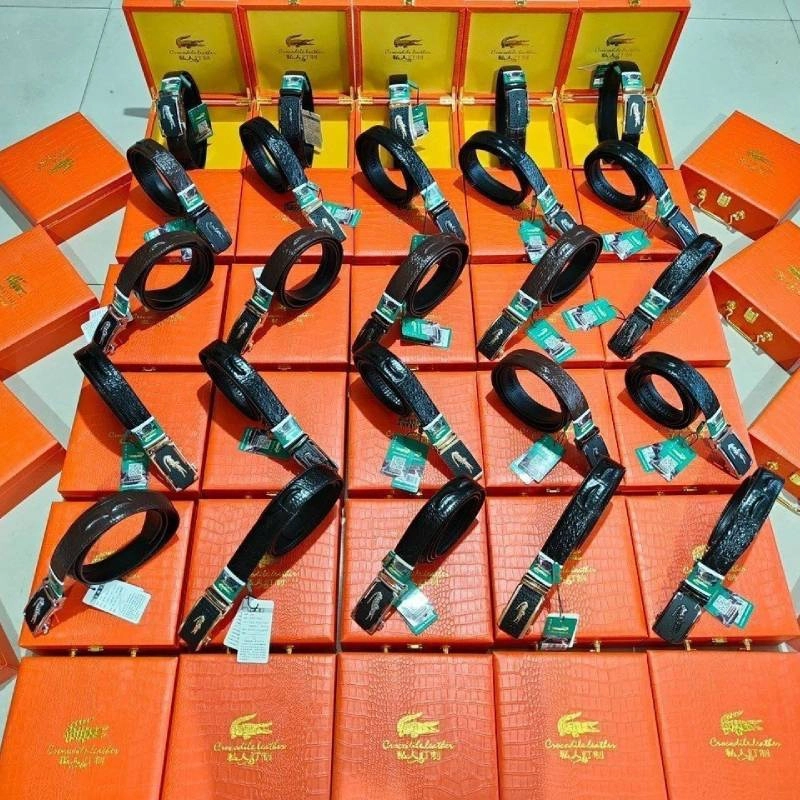 Thắt Lưng, dây nịt Nam Đốt Không Cháy Dây Nịt Da Cá Sấu Fullbox 4