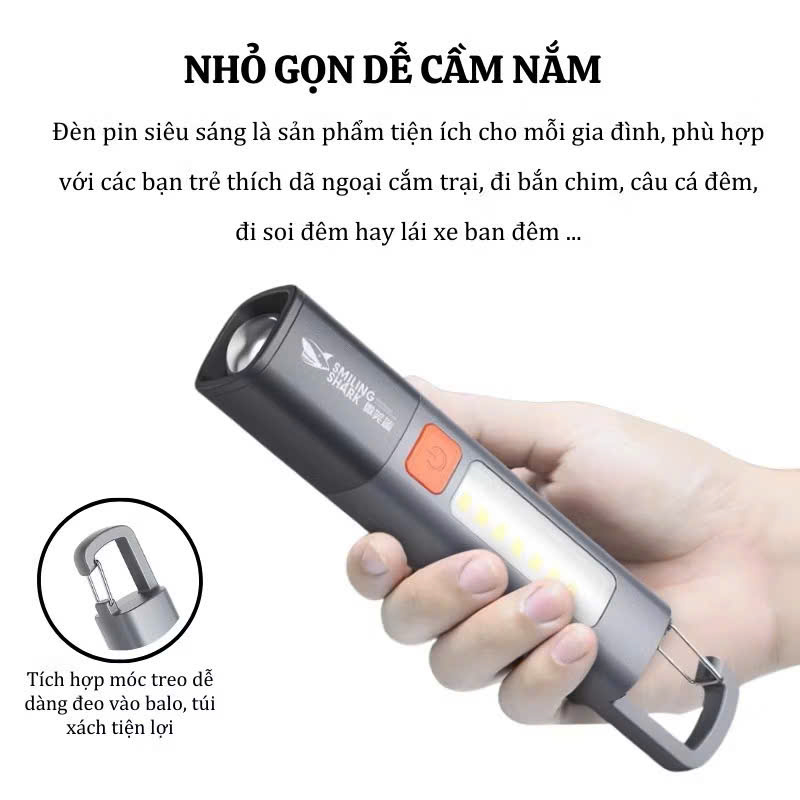 Đèn Pin Tokya Nhỏ Gọn Ánh Sáng Trắng 4