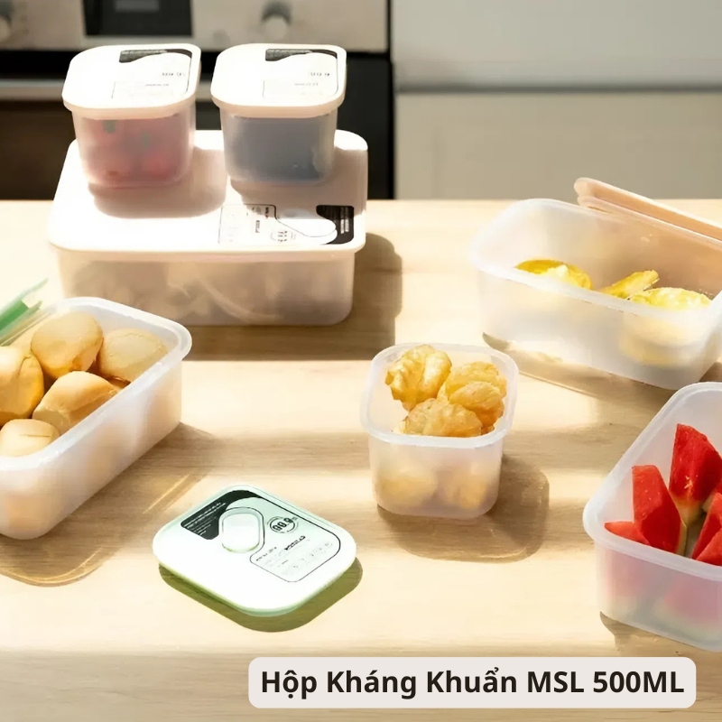 Duy Tân: Hộp Thực Phẩm Kháng Khuẩn MSL 500ML 4