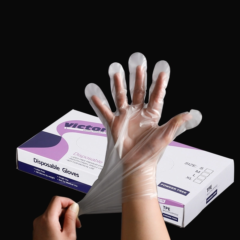 GĂNG TAY Y TẾ VICTORIA SIÊU DAI HỘP 100C TRONG SUỐT 9