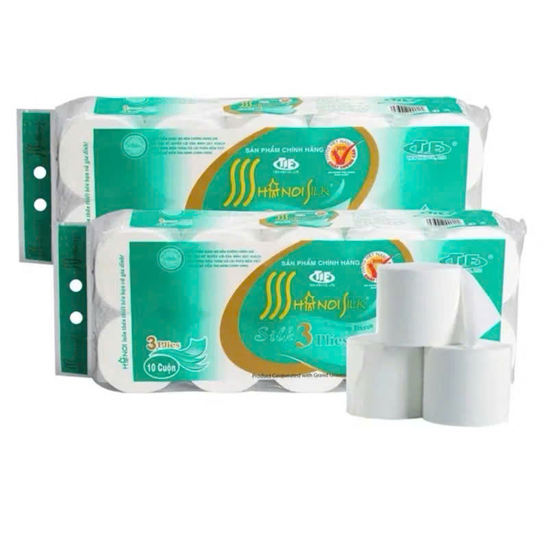 Giấy Vệ Sinh Hà Nội SILK 3 Lớp 3
