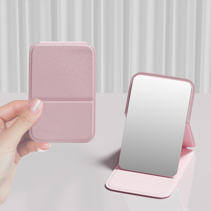 Gương Mini Gấp Gọn Bọc Da 5