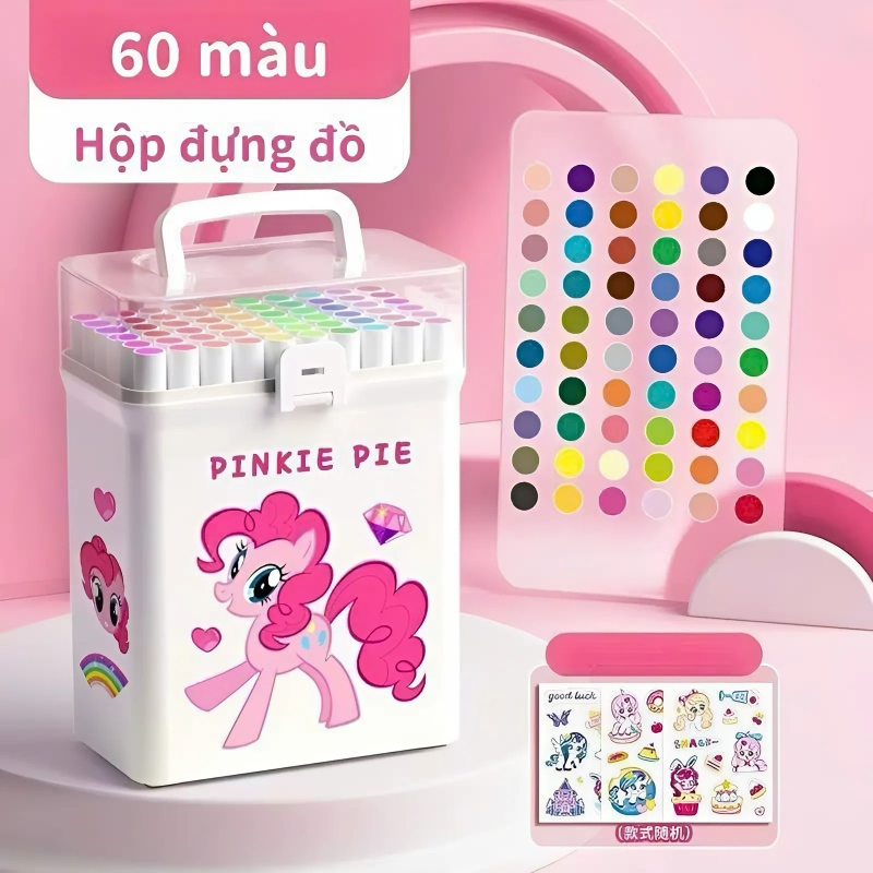 Hộp 60 Màu Ngựa Pony Acrylic 4