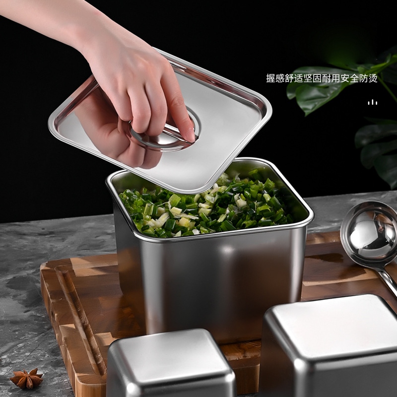 Hộp Lạnh Inox Đa Năng Hình Vuông 12cm 5