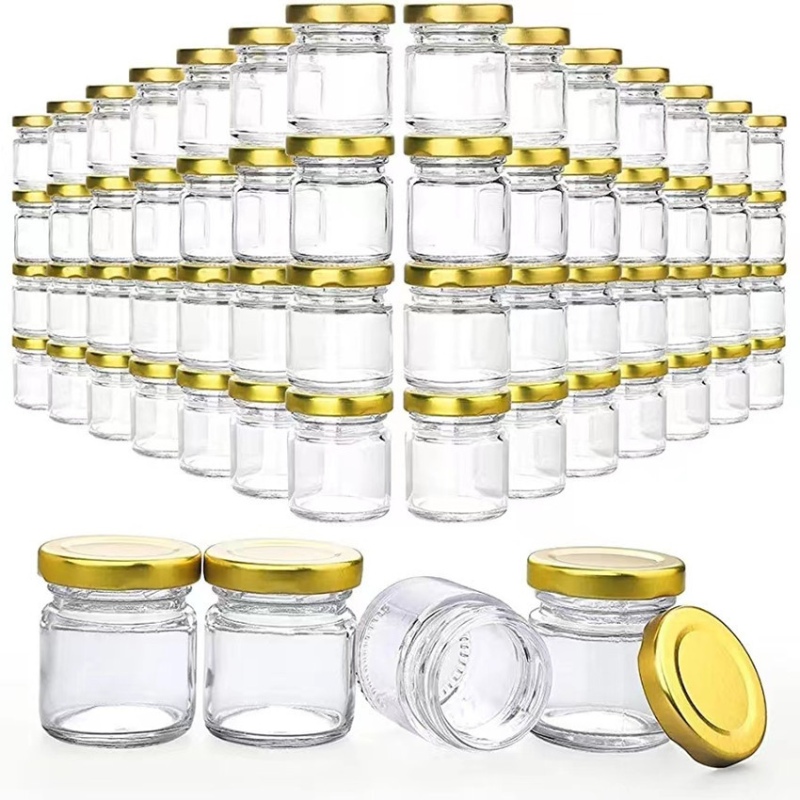 Hũ Thủy Tinh Tròn Nắp Sắt 75ml 5