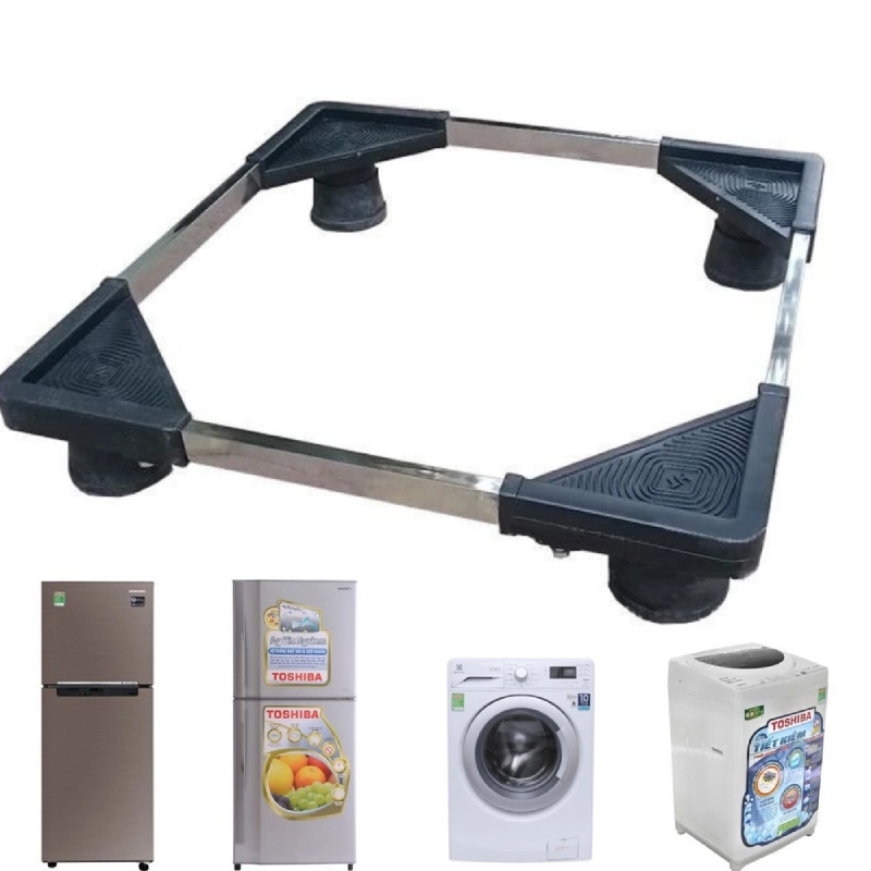KỆ CHÂN TỦ LẠNH MÁY GIẶT INOX CAO CẤP 4