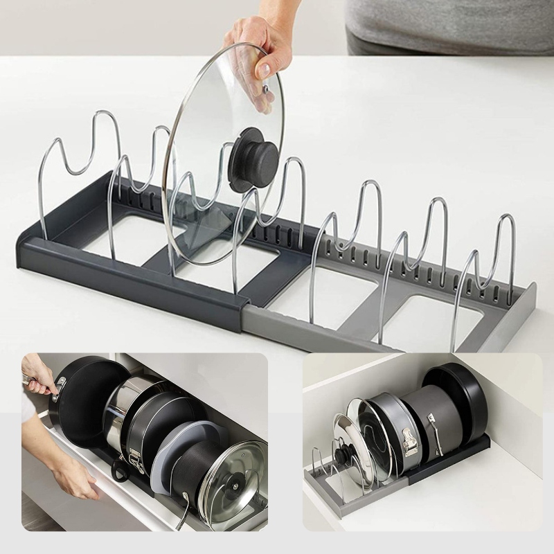 Kệ Đựng Vung Nồi Có Thể Thay Đổi Kích Thước 4