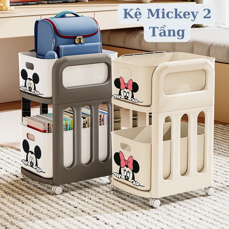 Kệ Nhựa Để Đồ 2 Tầng Mickey 4