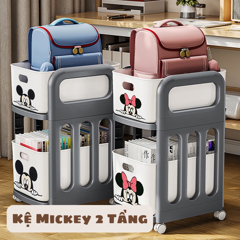 Kệ Nhựa Để Đồ 2 Tầng Mickey 5