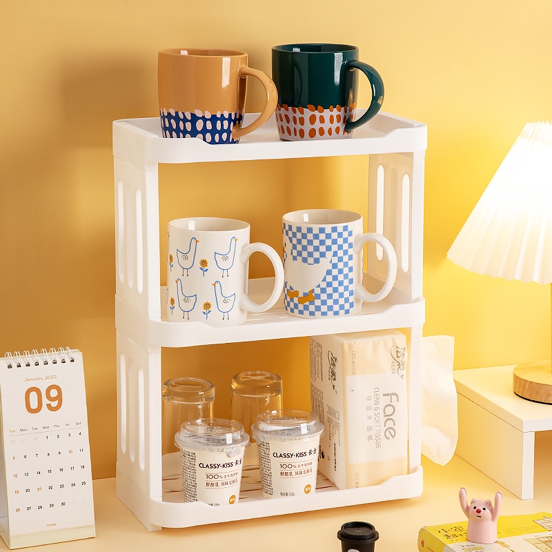 Kệ Nhựa Để Đồ Đa Năng 3 Tầng Nhỏ Gọn 4