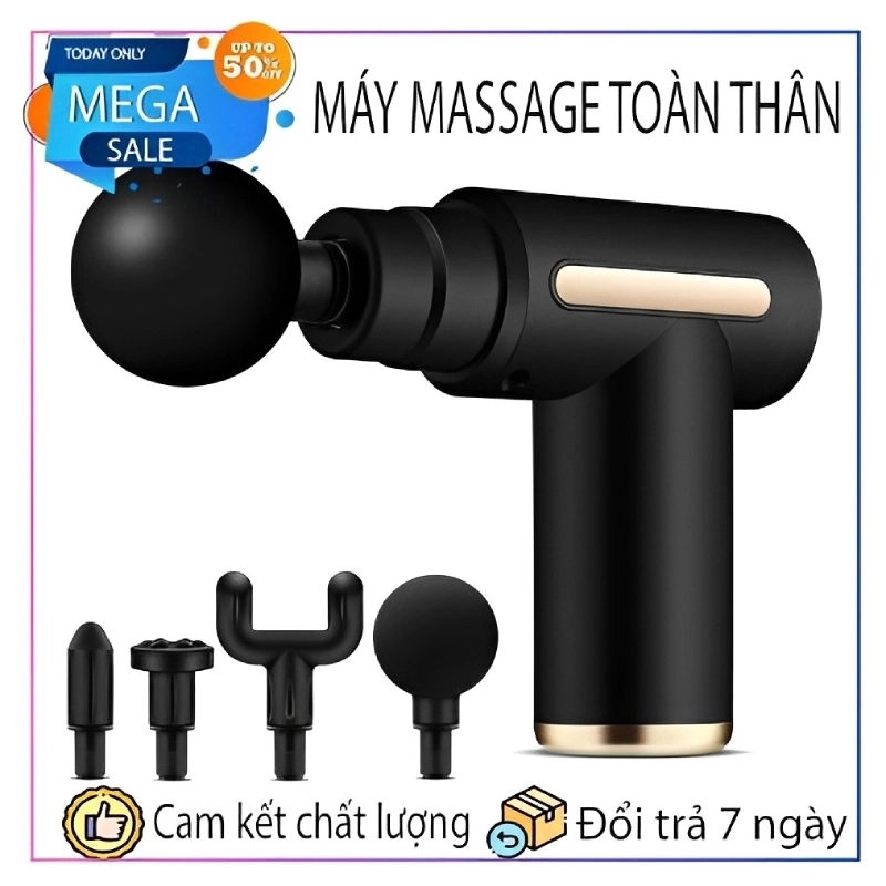 Máy Massage Gun chế độ trị nhức mỏi vai gáy, đau giãn cơ súng nhỏ 4