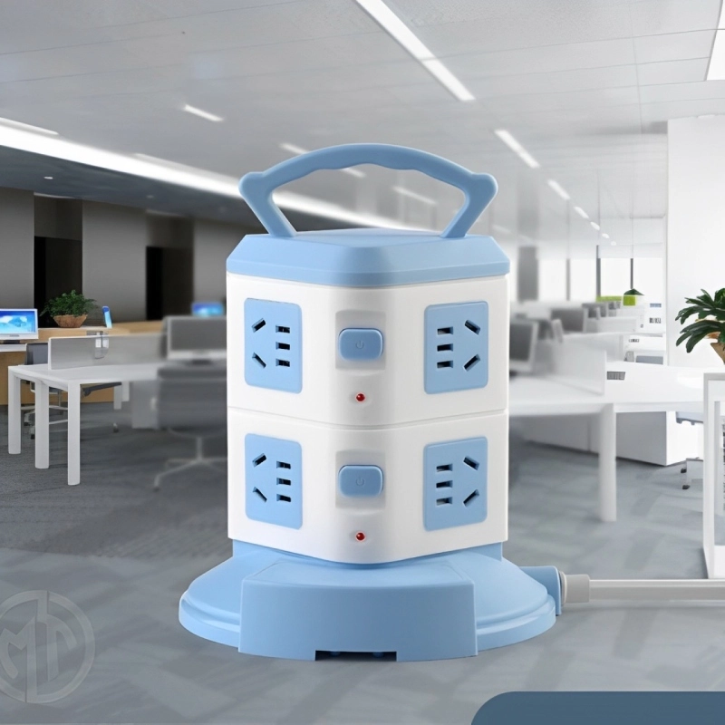 Ổ cắm điện đa năng 2 tầng hình trụ đứng 4