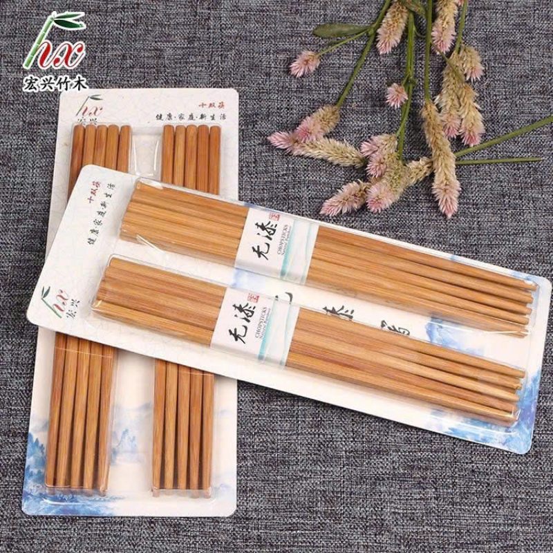 Set 10 đôi đũa nhật có in hoa văn 5