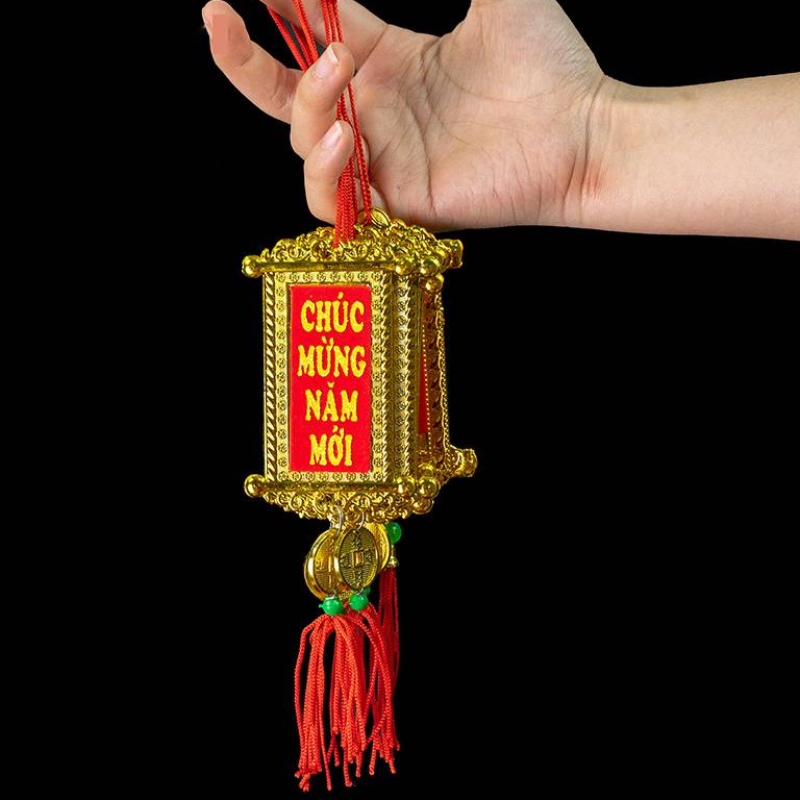 Set 10 Thẻ Bài Treo Chữ Thư Pháp Trang Trí Tết 4