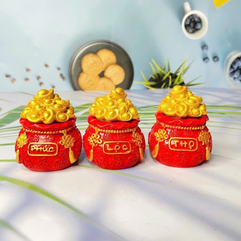 Set 3 Hũ Đựng Muối Gạo Phúc Lộc Thọ 4