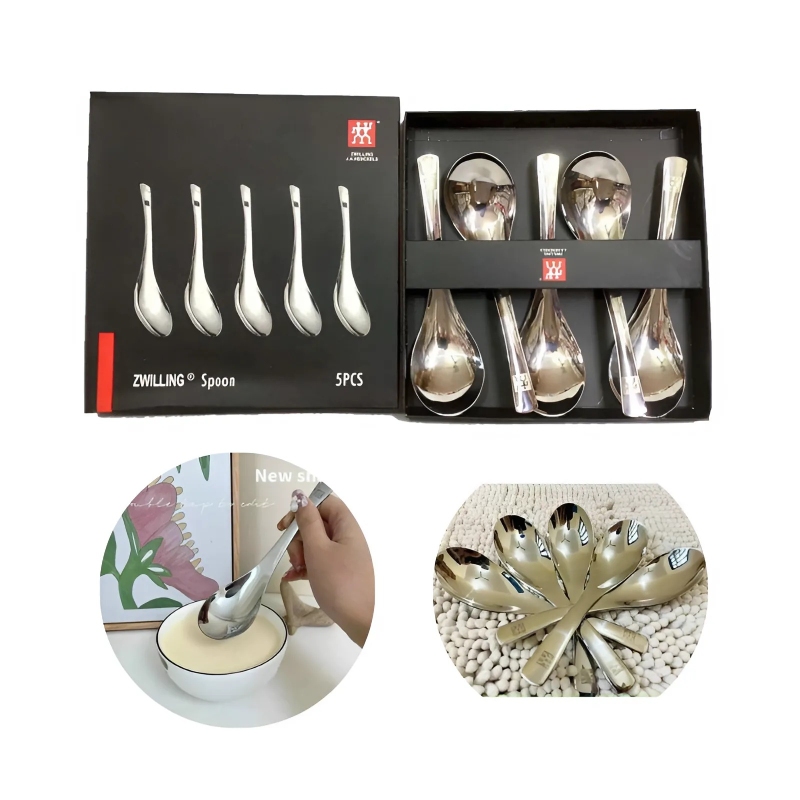Set 5 Thìa Inox Cao Cấp Zwilling Đức Dáng Ngắn 4