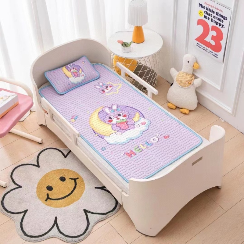 Set Chiếu Điều Hòa Cao Su Non Kèm Gối Cho Bé 4