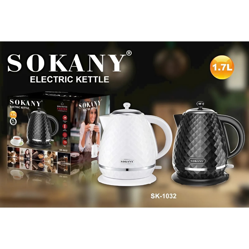 Sokany SK-1032: Ấm Đun Siêu Tốc Vân Đá 5